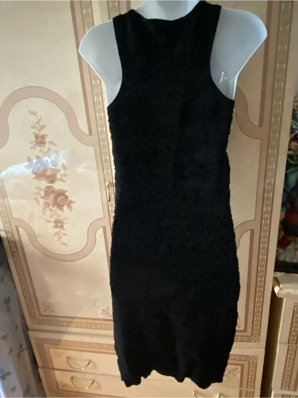 Dynamite Black Ribbed Tank Midi Dress - Picture 3 of 6